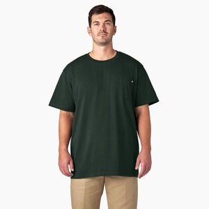 Dickies Short Sleeve Heavyweight Men's T-Shirt, Hunter Green, 5X-Large New!